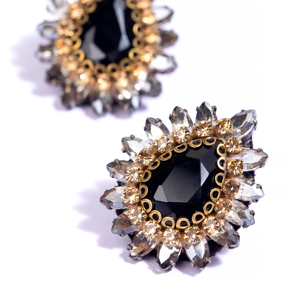 Handmade Deepa Gurnani Leesha Earrings Detail View