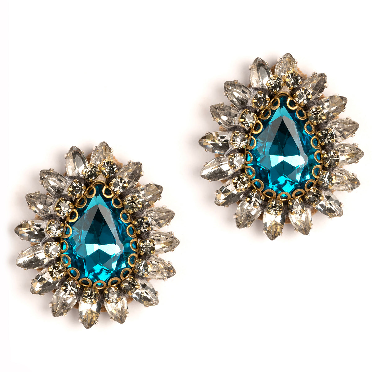 Deepa shops Gurnani Green Statement Earrings