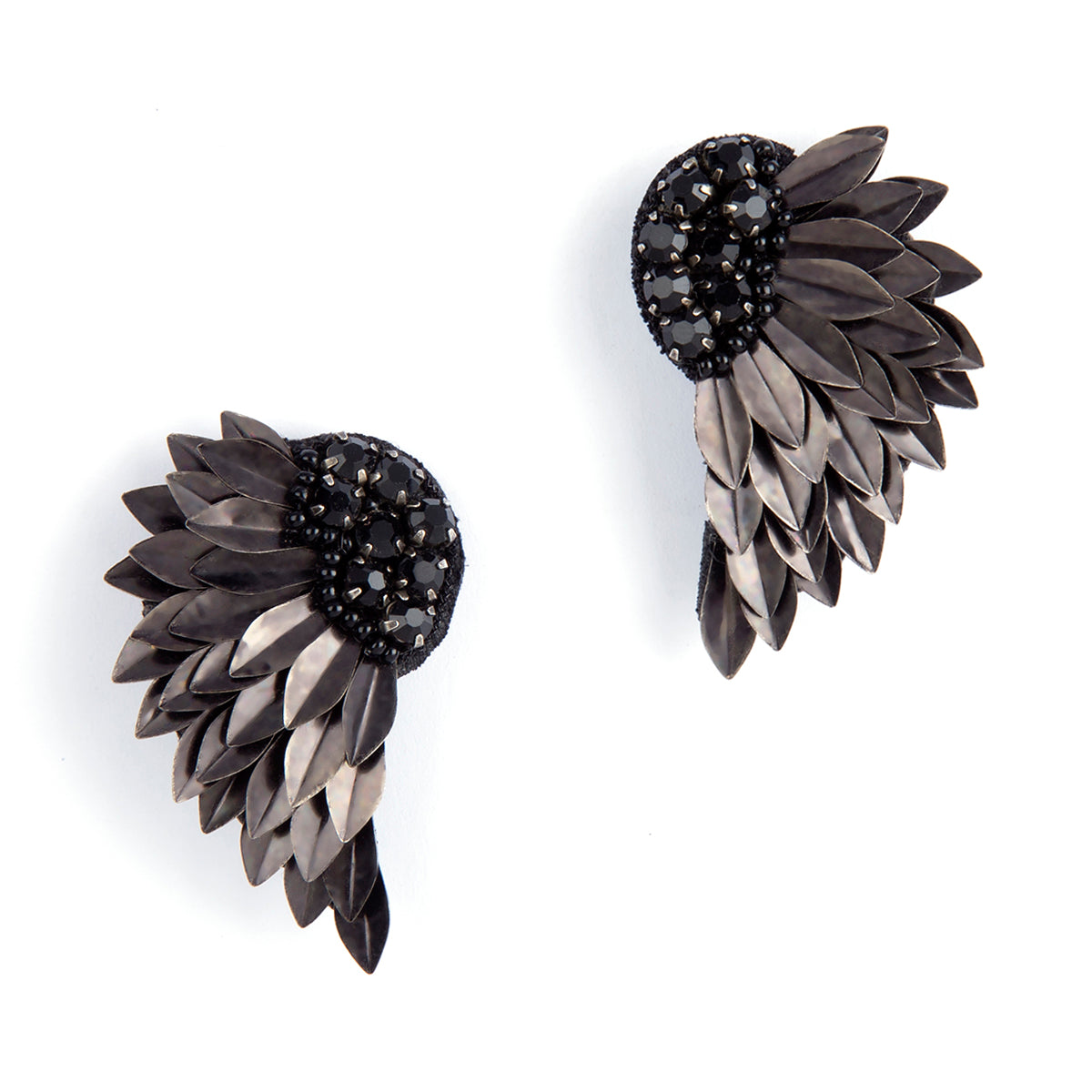 Silver Black Onyx Chandelier Earrings - Colour Cocoon