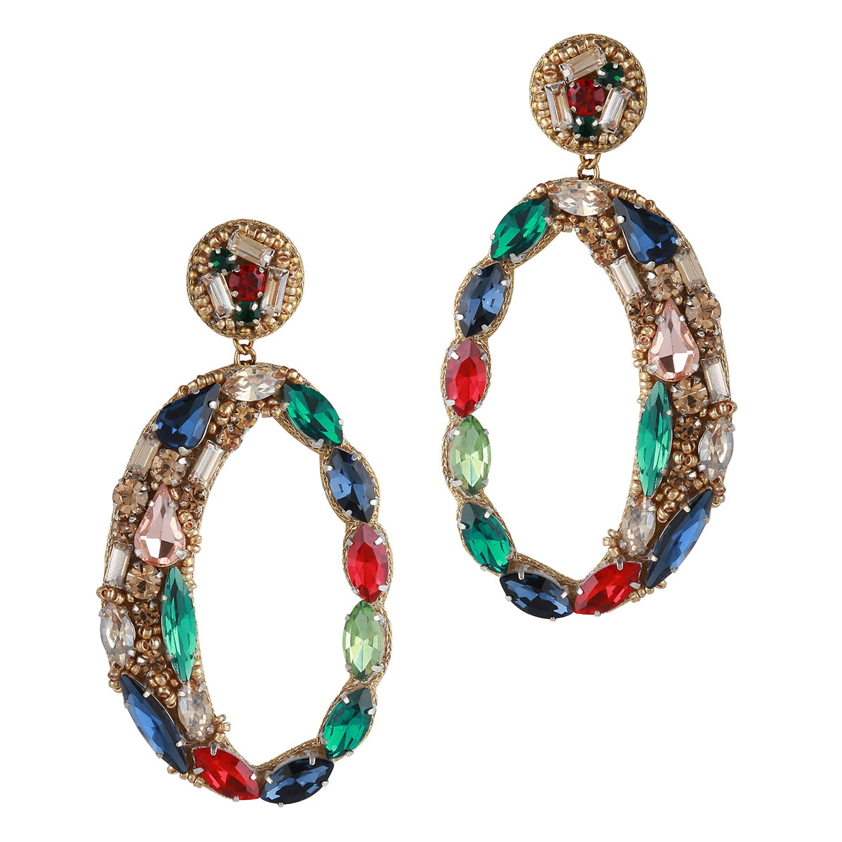 Deepa by Deepa Gurnani Freida Earrings Multi Color