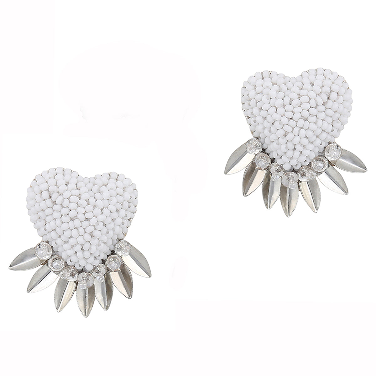 Deepa by Deepa Gurnani Handmade White Danika Earrings