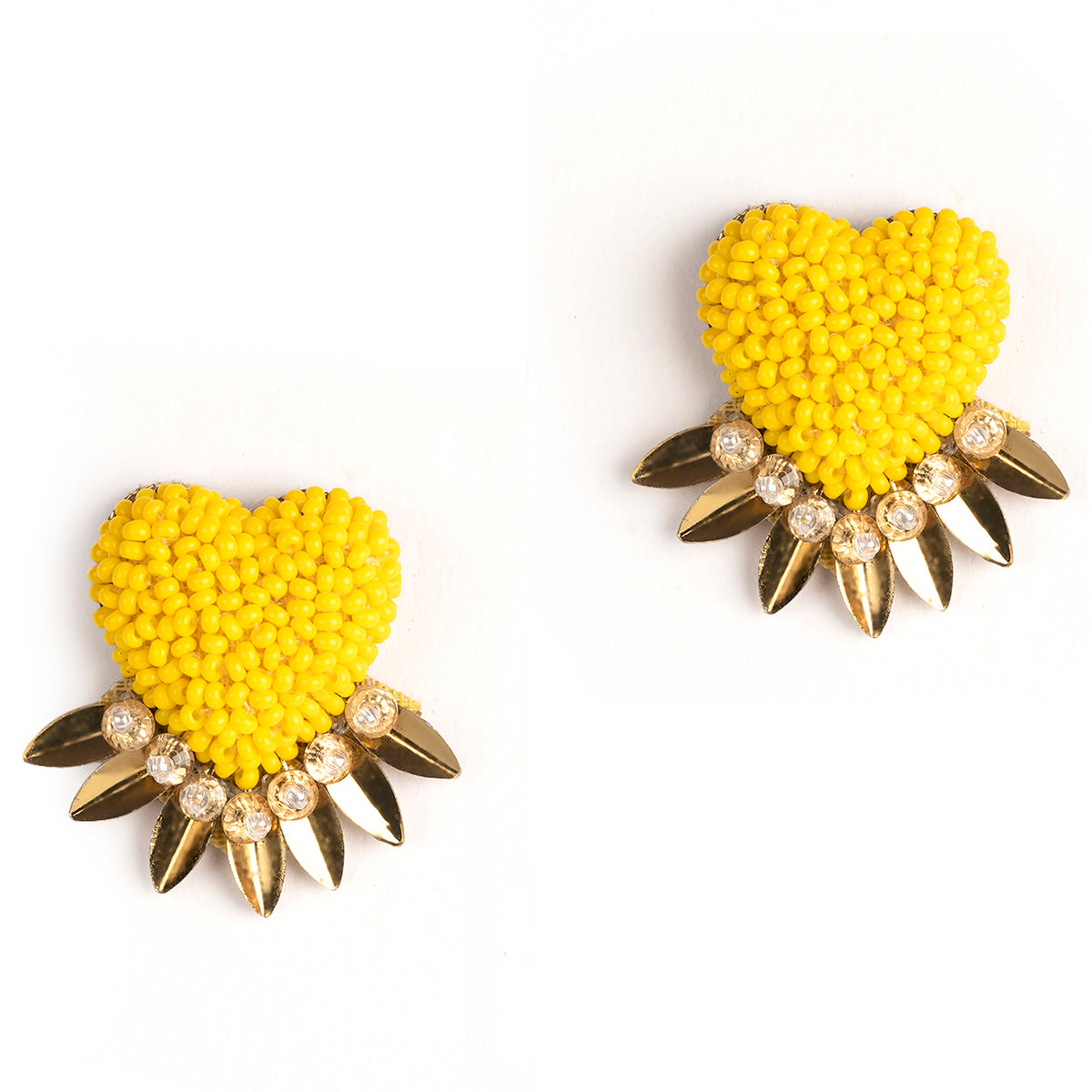 Deepa by Deepa Gurnani Handmade Yellow Danika Earrings