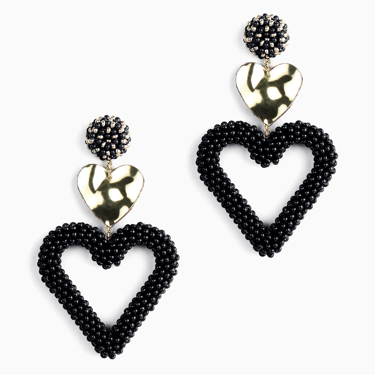 Handmade Luxury Black Color Candi Earrings