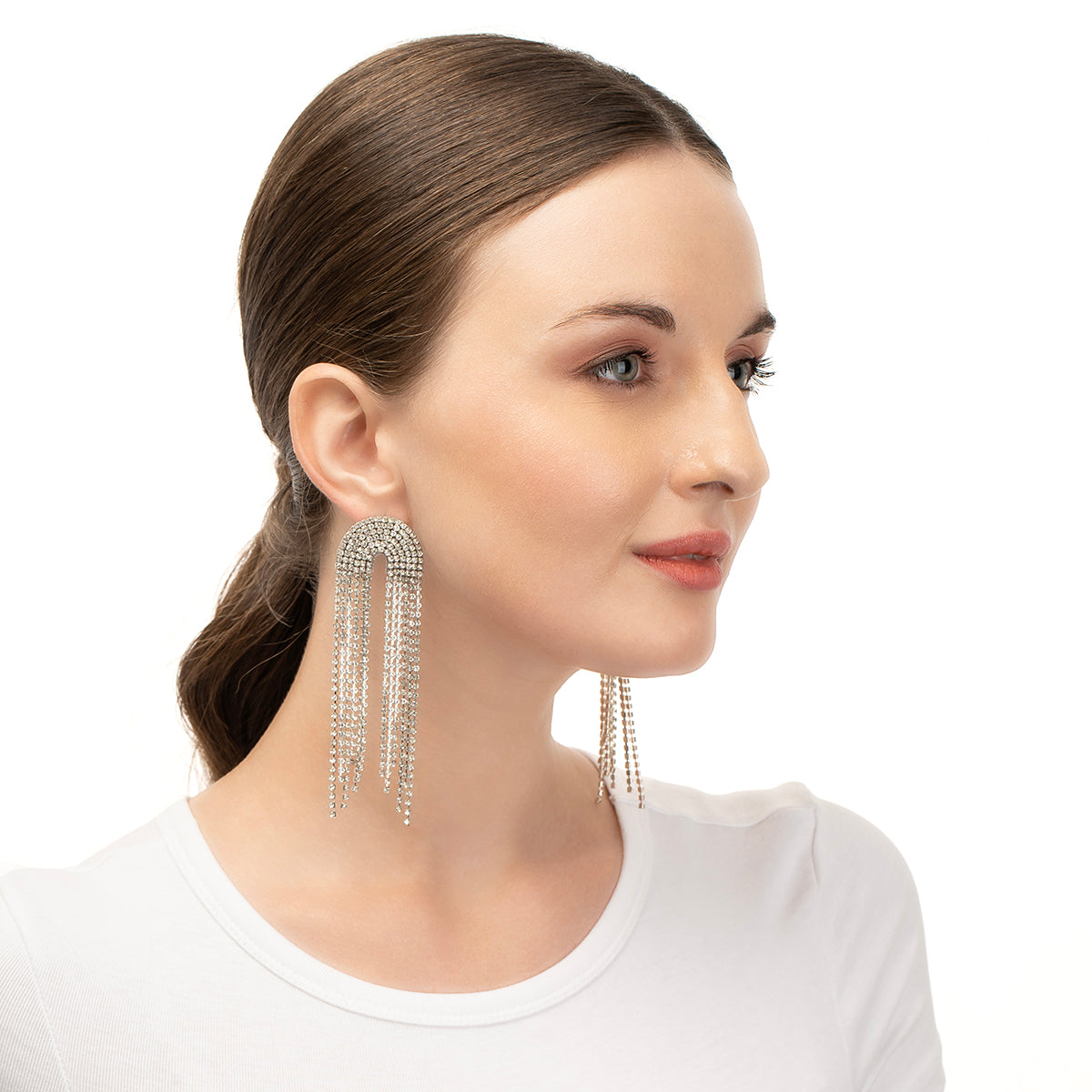 Deepa by Deepa Gurnani Handmade Silver Warren Earrings