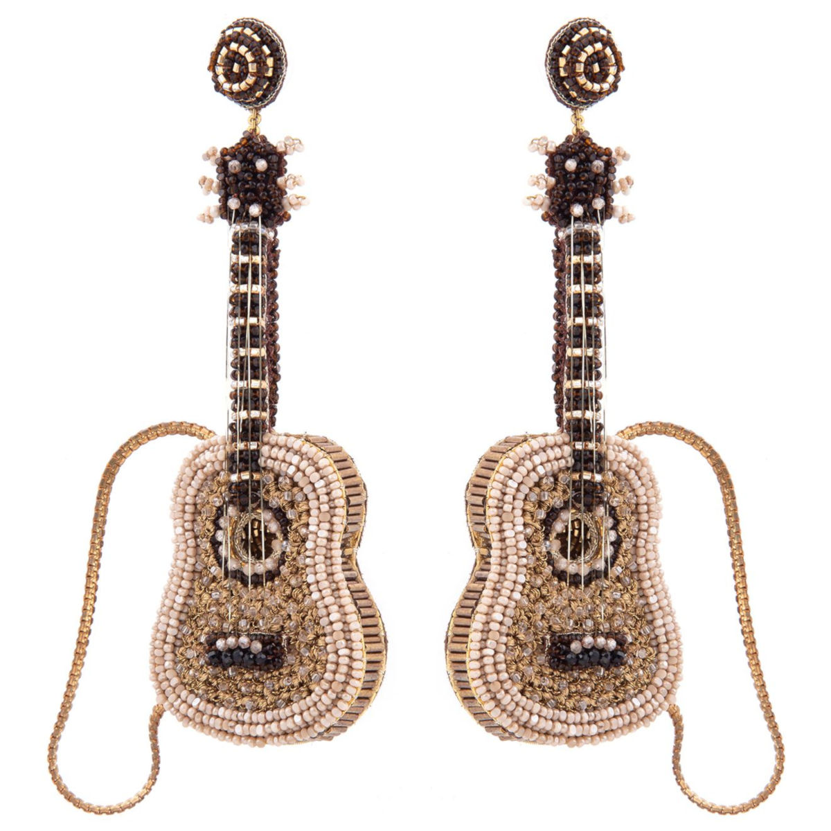 Deepa Gurnani Handmade Guitar Earrings