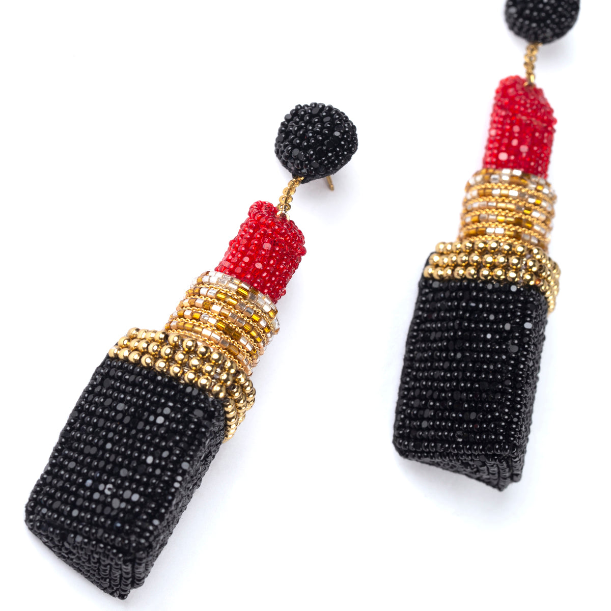 Beautiful Handcrafted Lipstick Earrings