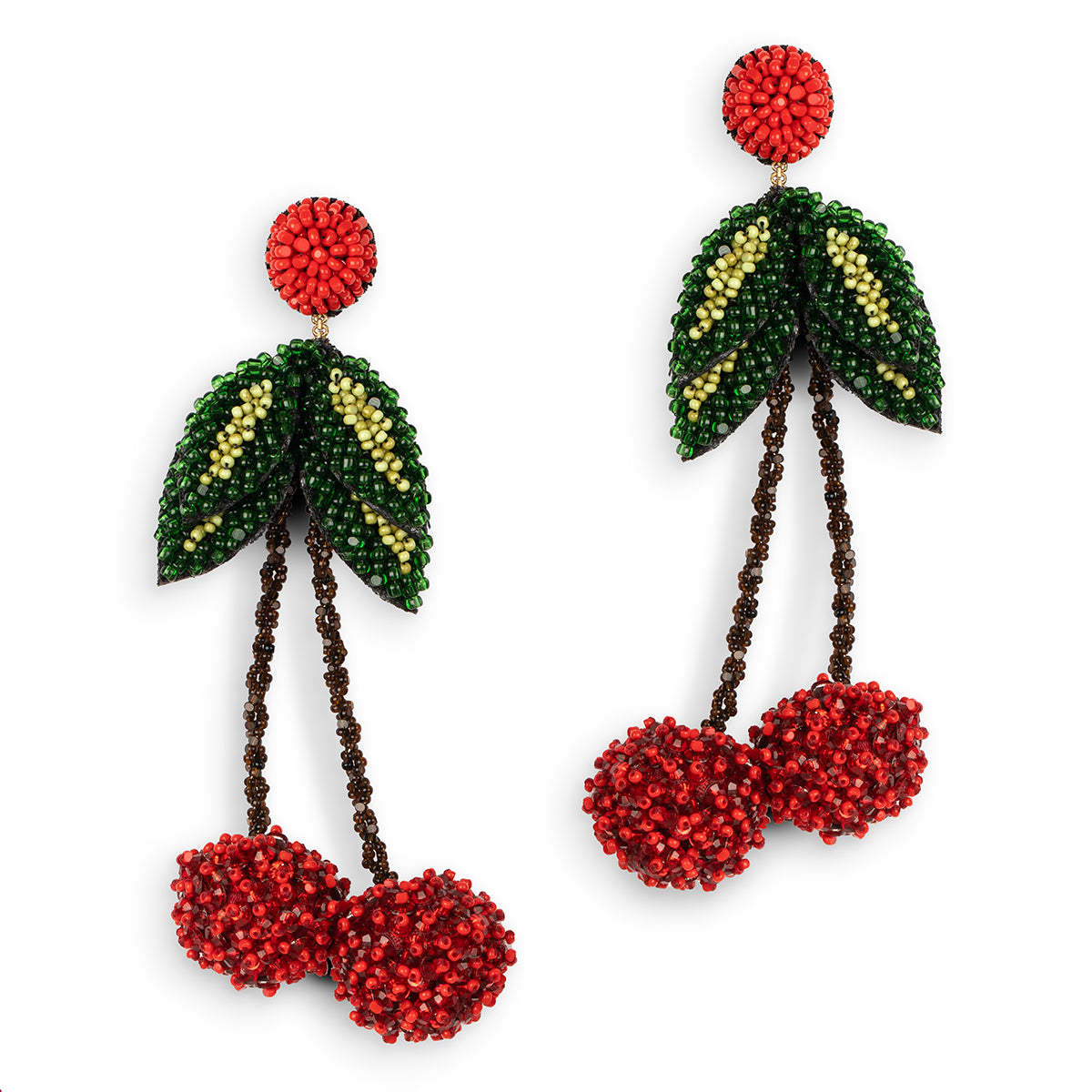 Deepa Gurnani Handmade Cherry Earrings