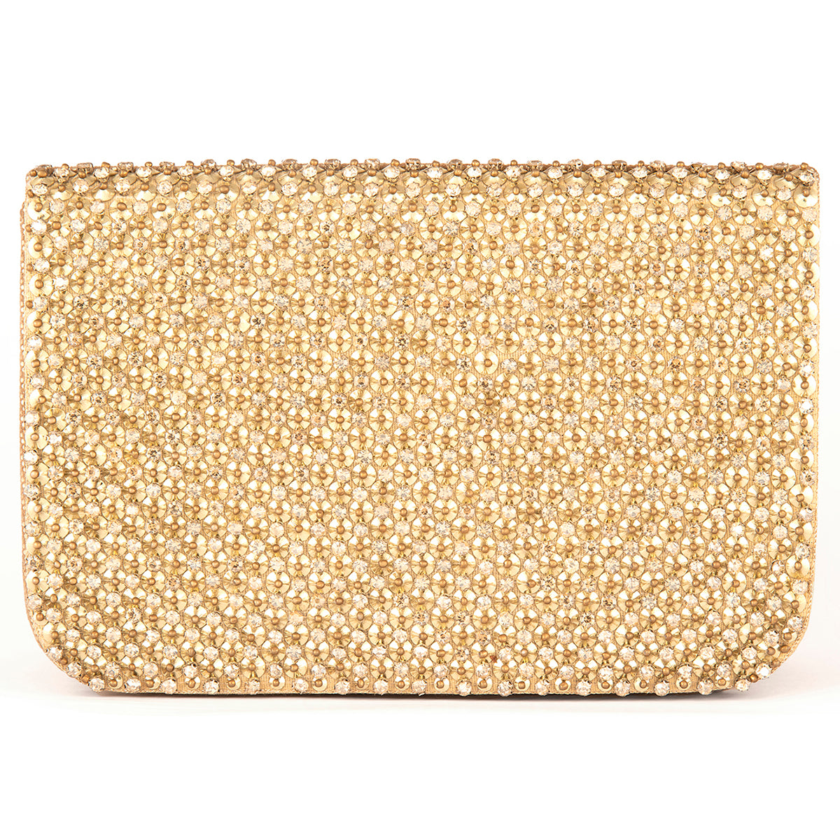 Deepa Gurnani Gold Aime Clutch