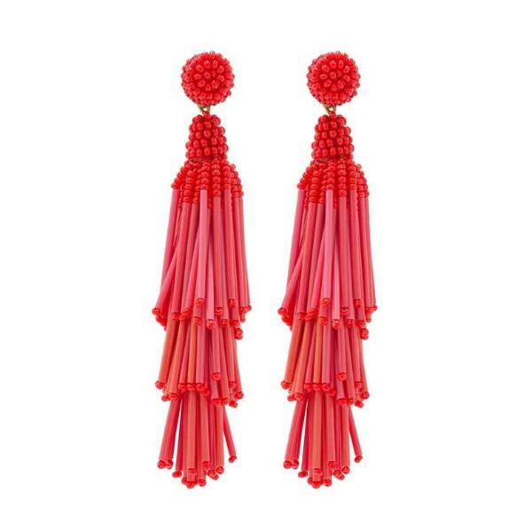 White Red Pearl Indian Jhumka Earrings | FashionCrab.com