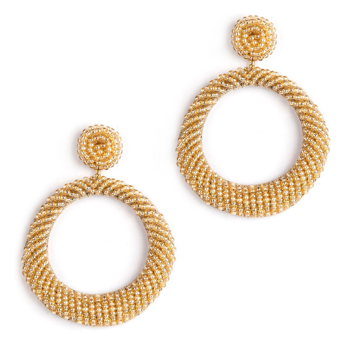 Deepa by Deepa Gurnani Handmade Champagne Asta Earrings