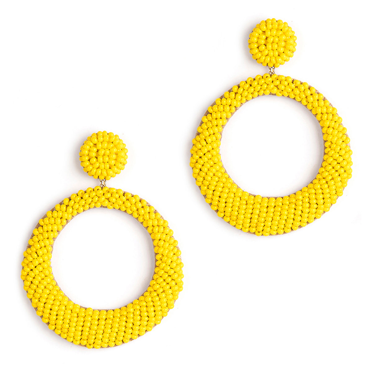 Deepa by Deepa Gurnani Handmade Yellow Asta Earrings