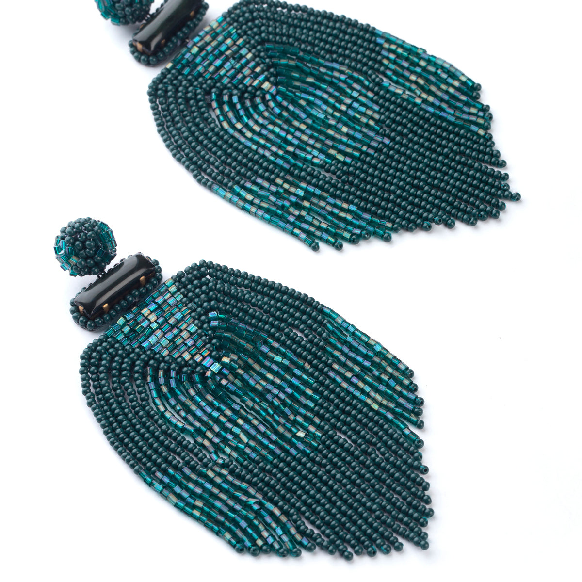 Deepa by Deepa Gurnani Lightweight Emerald Jody Earrings Close View