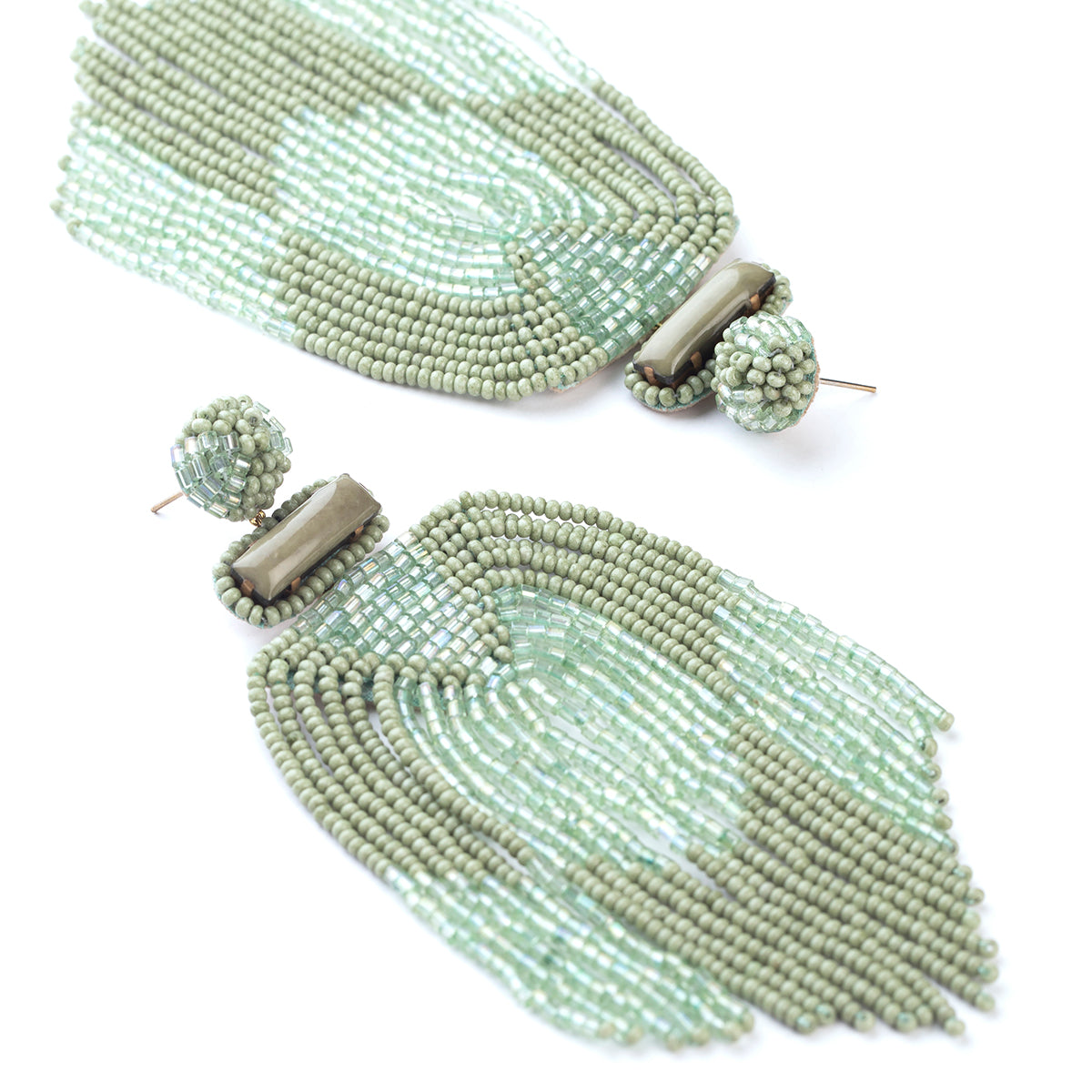 Deepa Gurnani Green Statement Earrings sold