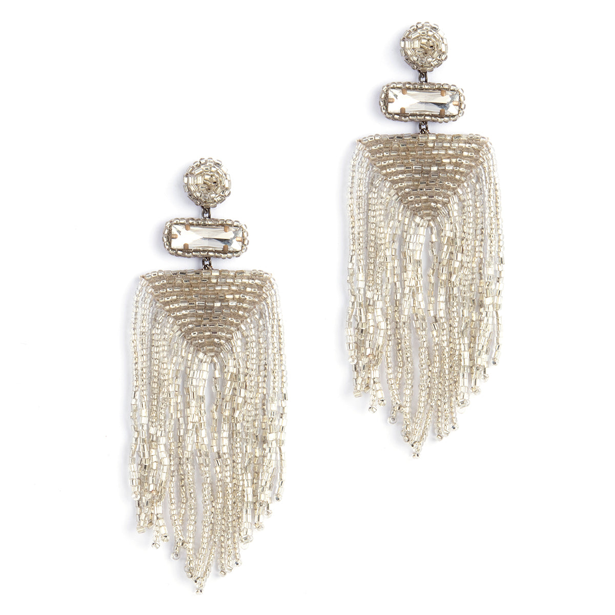 Deepa by Deepa Gurnani Lightweight Silver Jody Earrings