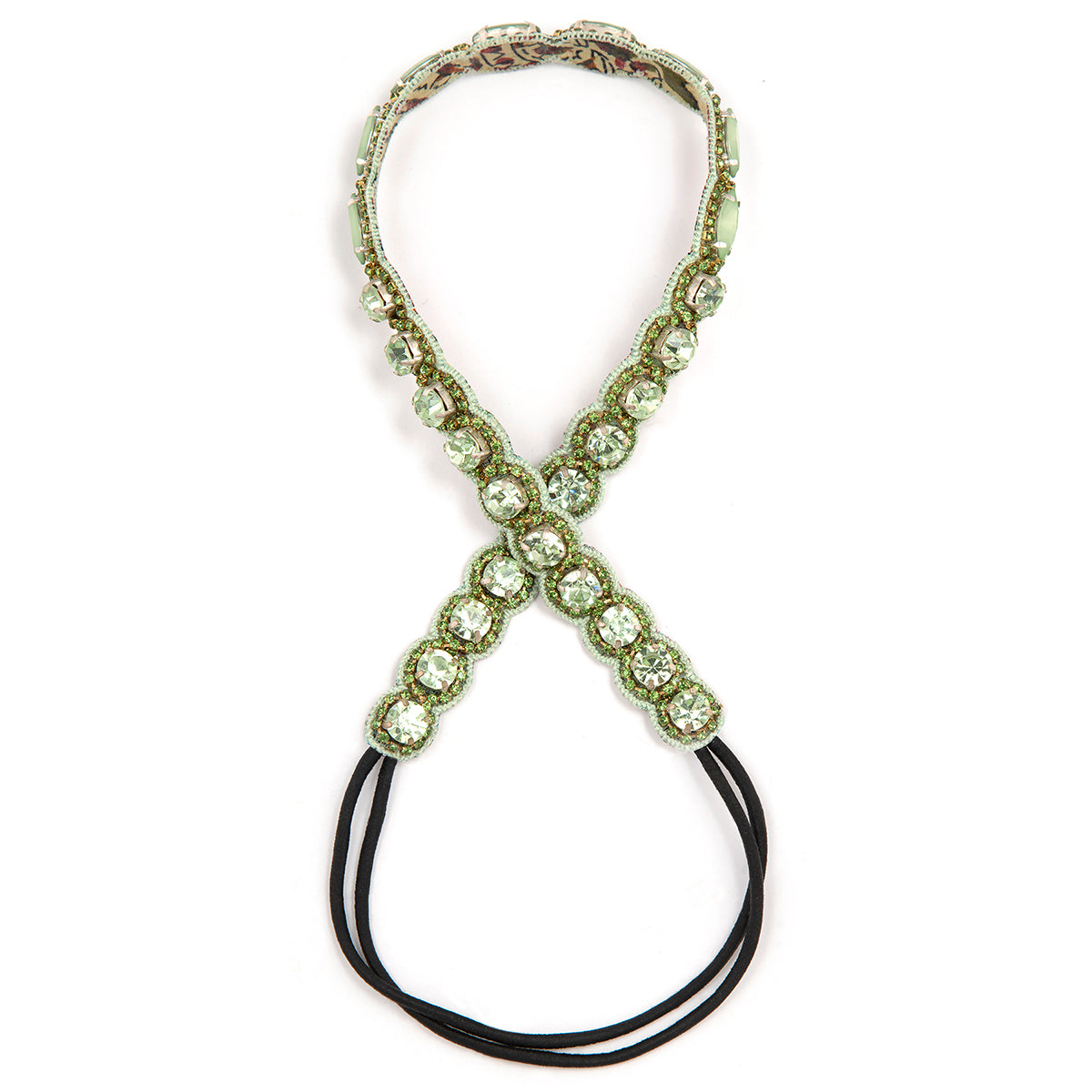 Deepa by Deepa Gurnani Handmade Connie Headband in Green color