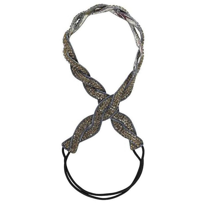 Deepa by Deepa Gurnani Handmade Ashley Headband in Gunmetal